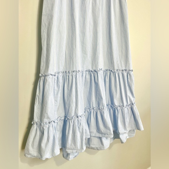 Crown & Ivy Size 12 Blue & White Tiered Dress - Picture 4 of 4
